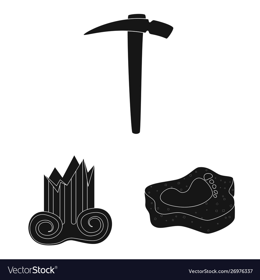 Design museum and attributes icon set vector image Design museum and attributes icon set