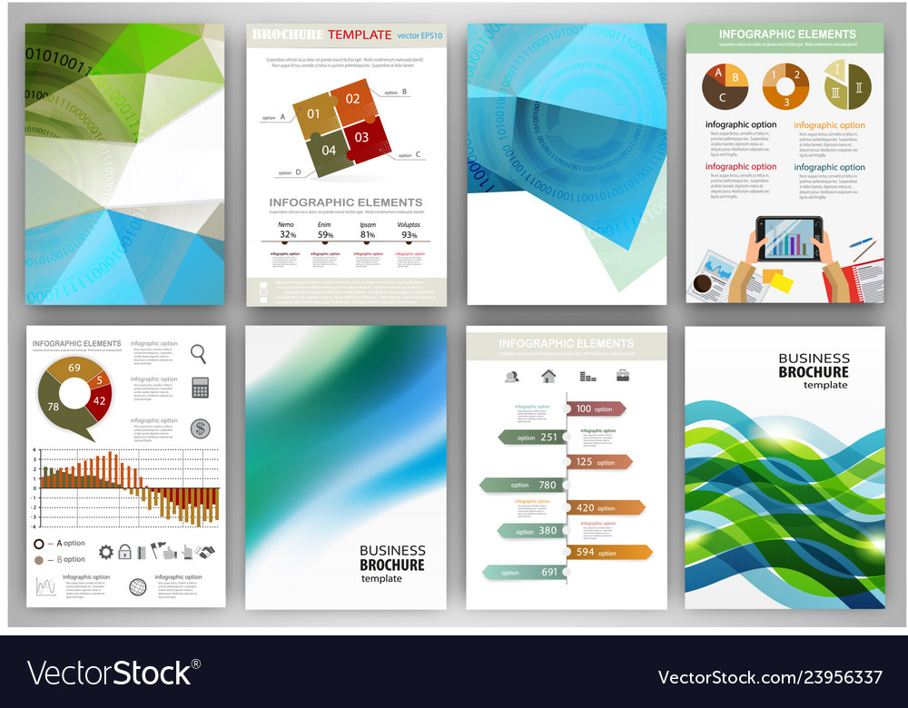 Green and blue backgrounds and abstract concept Vector Image