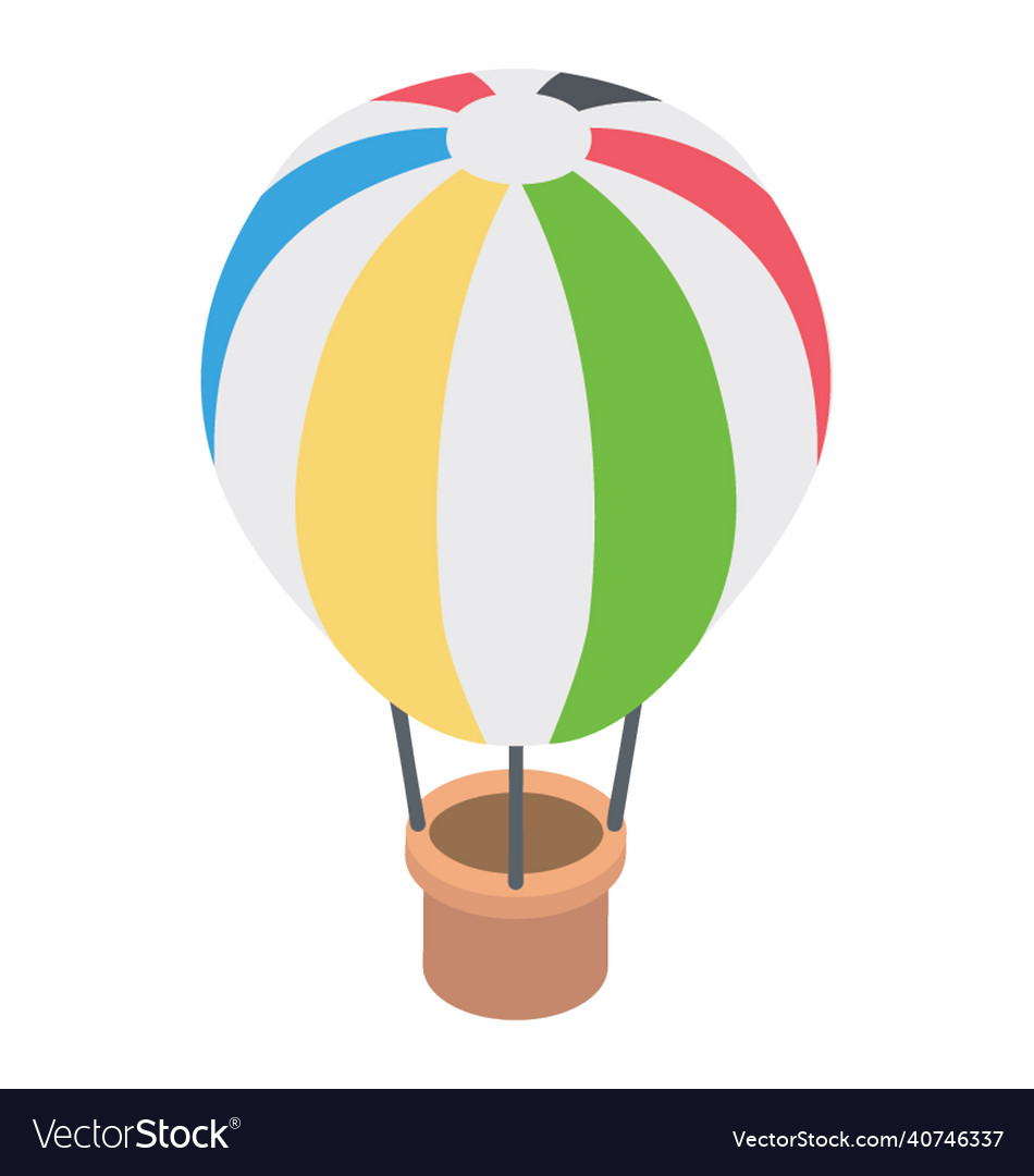 Hot air balloon Royalty Free Vector Image - VectorStock