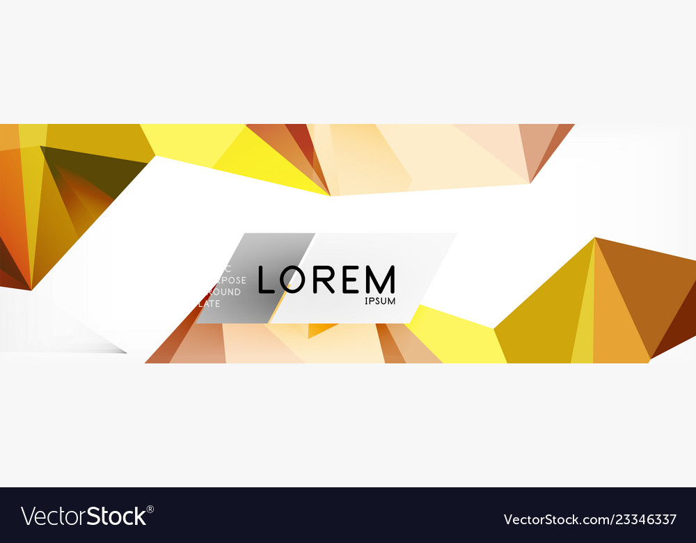 Mosaic triangular low poly style abstract vector image Mosaic triangular low poly style abstract