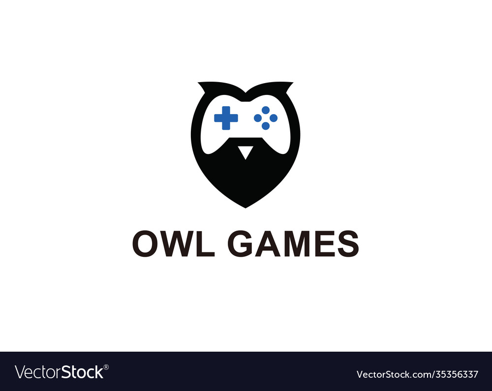 Owl Spiele Logo Design Template