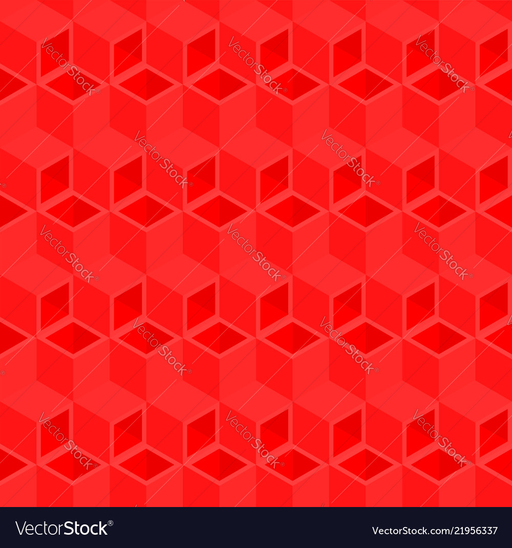 Red cubes pattern seamless background Vector Image Red cubes pattern seamless background
