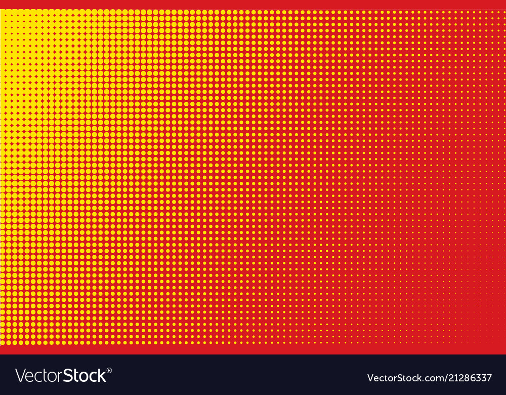 Red halftone circle background vector image Red halftone circle background
