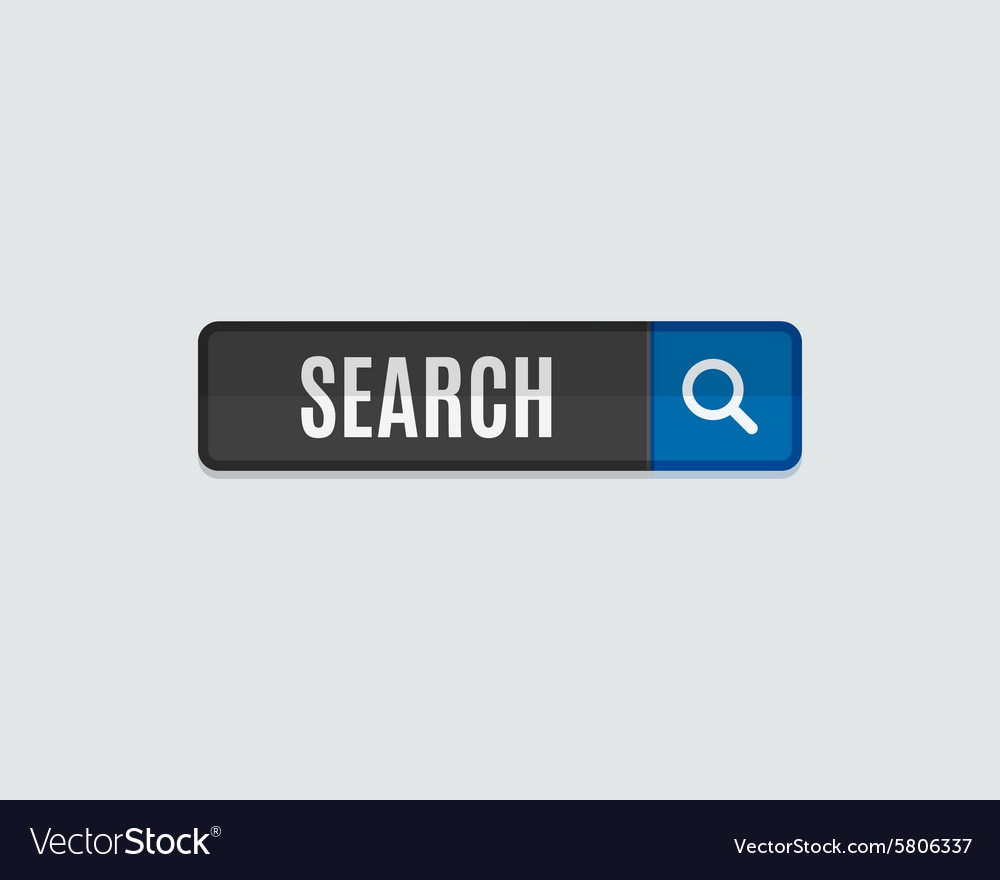 Search web button flat design template