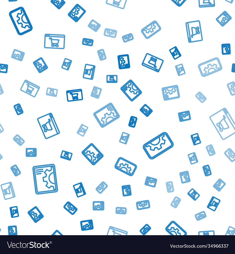 Set line web development and online shopping vector image Set line web development and online shopping