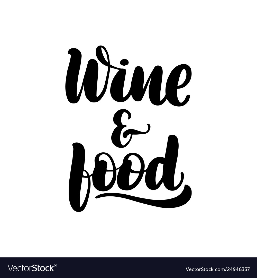 Wine and food Royalty Free Vector Image - VectorStock