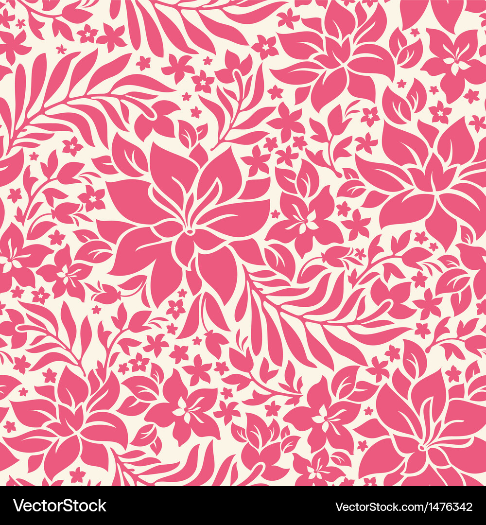 Abstract seamless pattern with flowers Royalty Free Vector