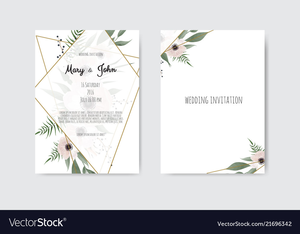 Wedding deals invite layout