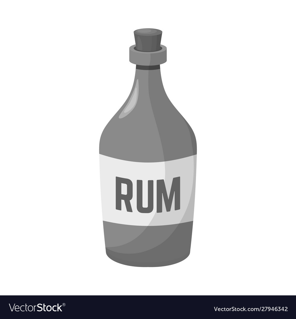 Isolated object rum and bottle symbol web