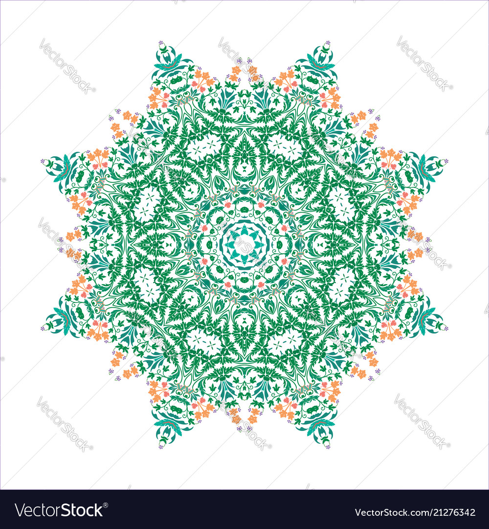 Mandala ornament background round vintage