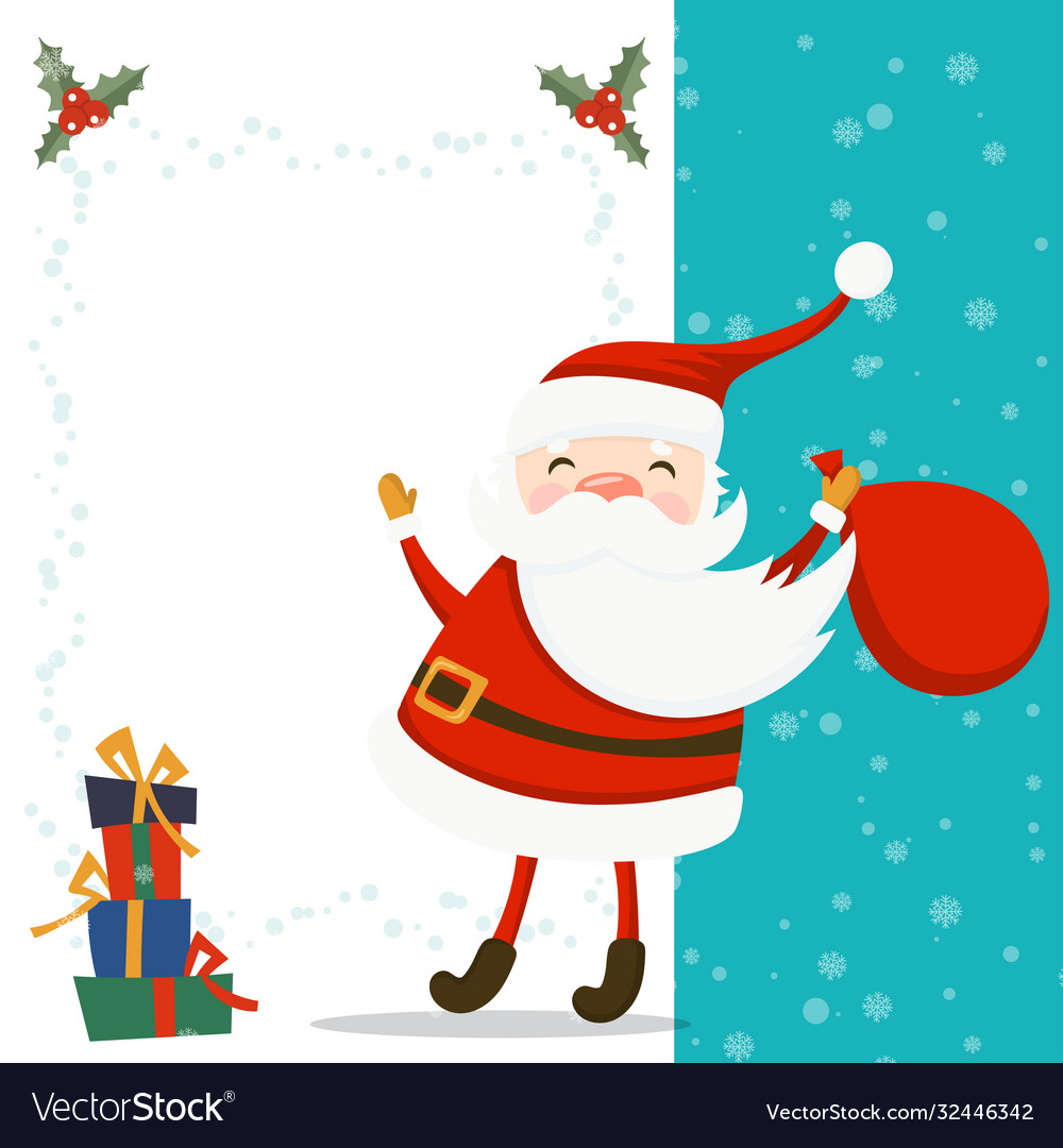 Merry christmas and happy new year winter