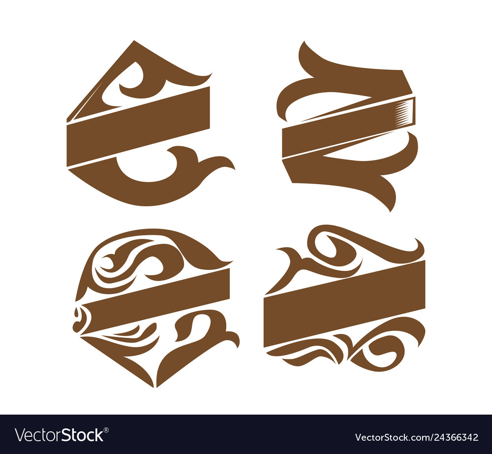 Ornament for text template Royalty Free Vector Image