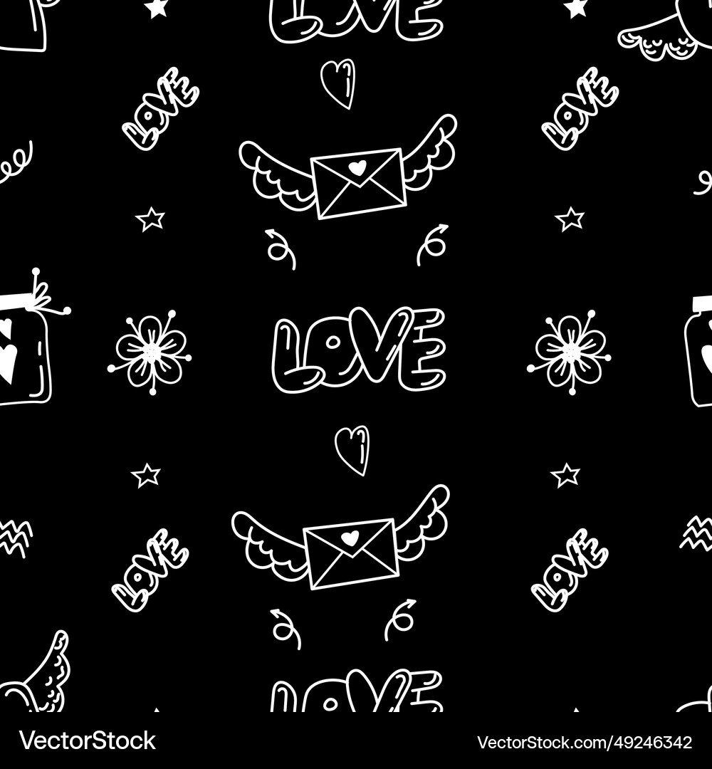 Pattern for valentines day Royalty Free Vector Image