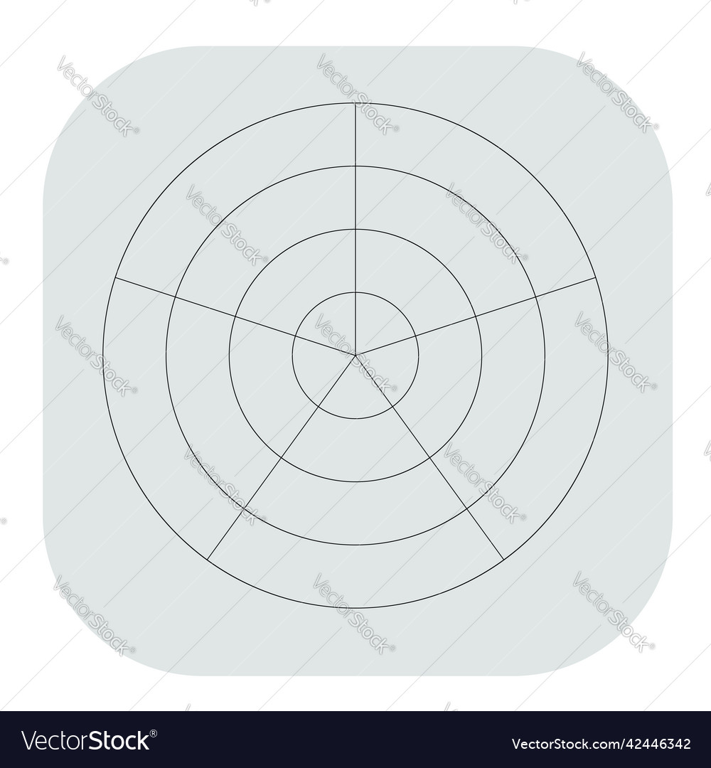 Polar kreisförmiges Gitternetz Piste Diagrammelement Vector Image Polar kreisförmiges Gitternetz Piste Diagrammelement
