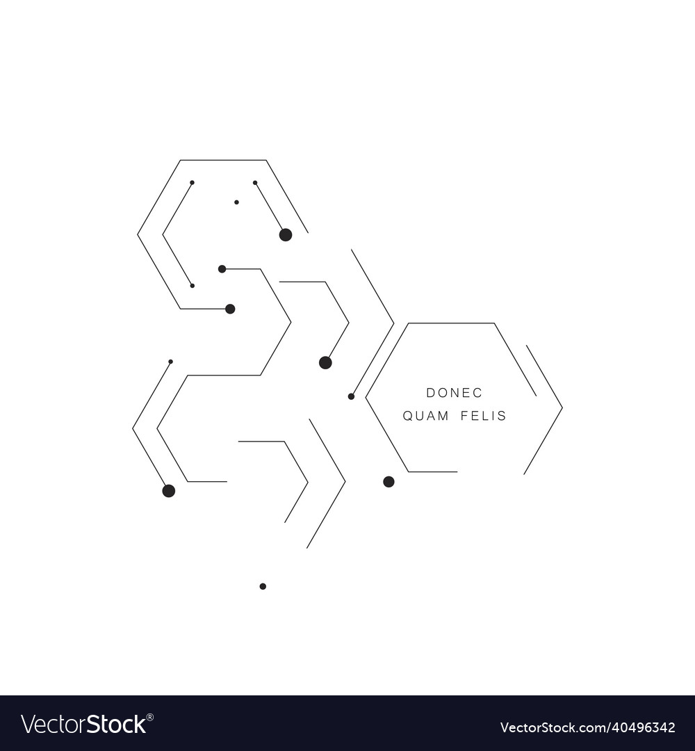 Shape of hexagon style design abstract