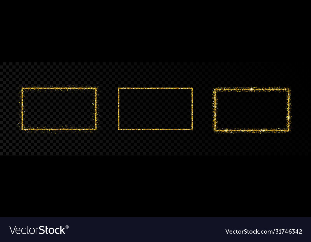 Shiny frames with glowing effects