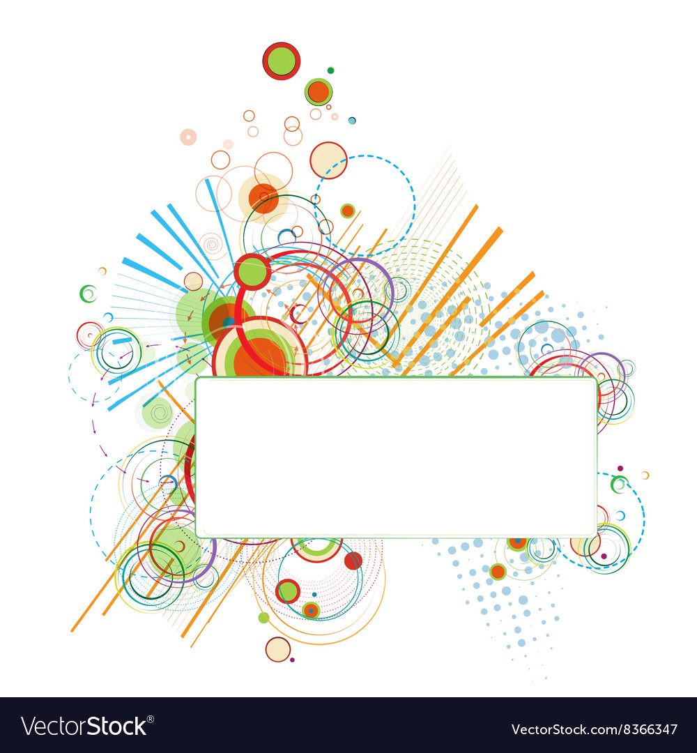 Abstract background with colorful circles elements