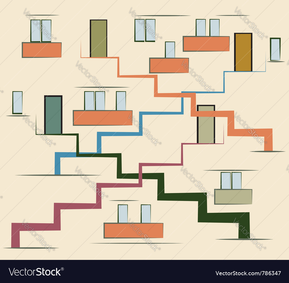 Abstract multi storey building
