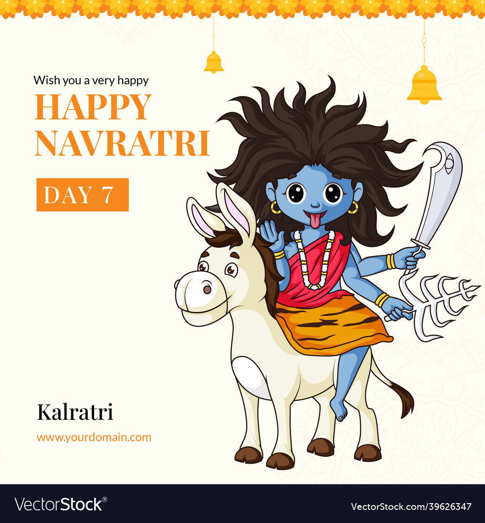 Banner design of happy navratri Royalty Free Vector Image Banner design of happy navratri Royalty Free Vector Image
