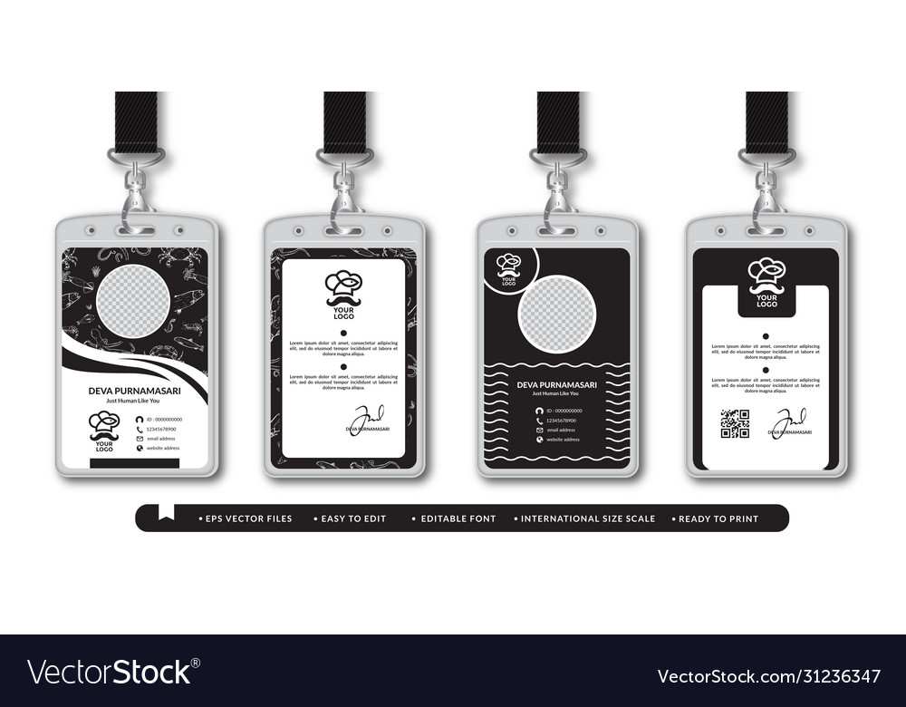 Restaurant Id Card Design