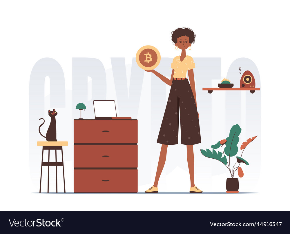 Concept of mining and extraction bitcoin Vector Image Concept of mining and extraction bitcoin