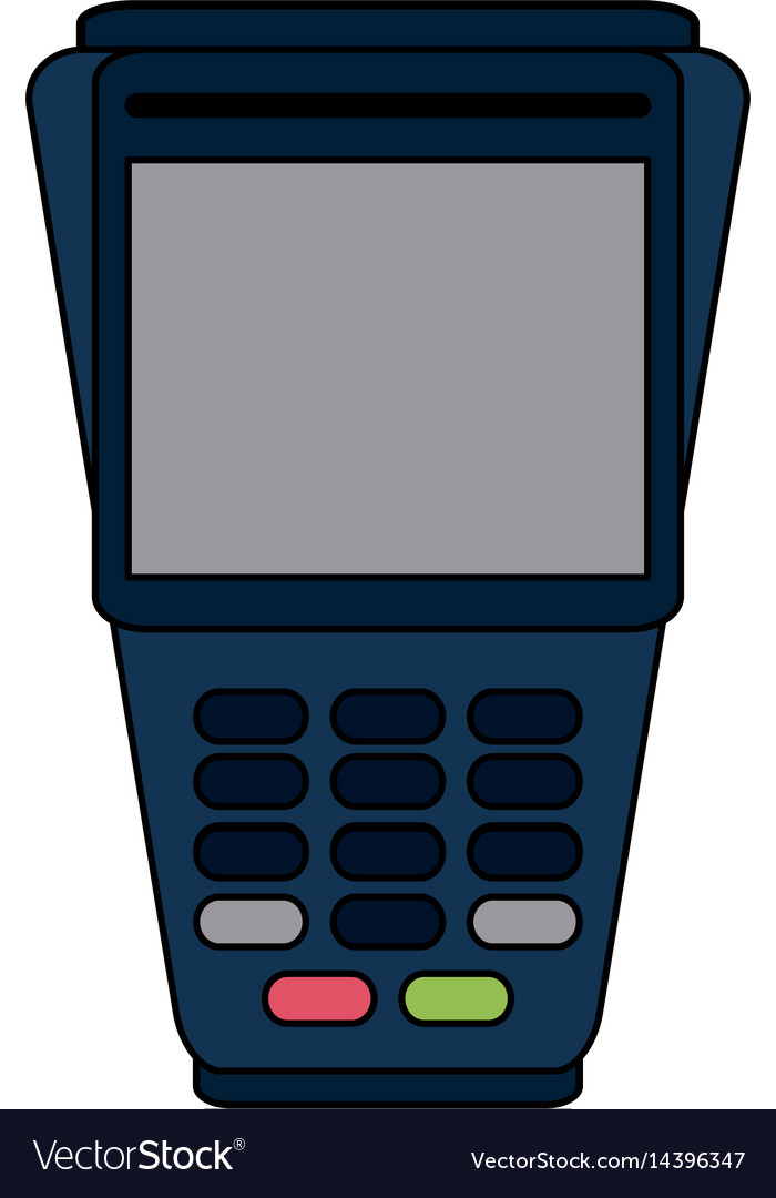 Dataphone with blank screen icon image