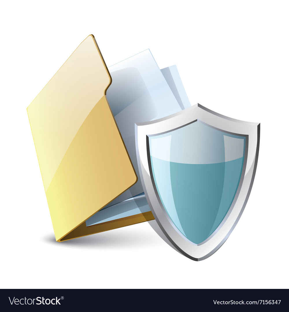 Folder icon with a shield