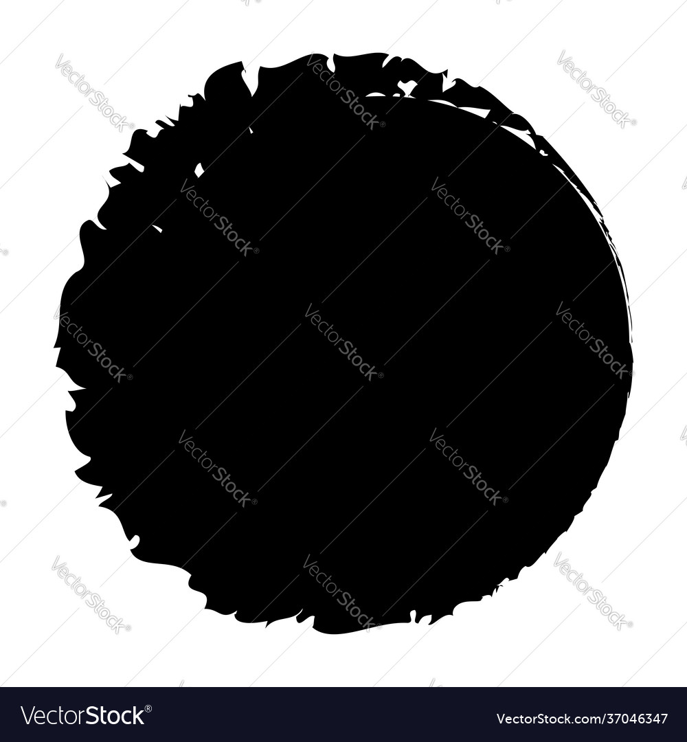 Grungy circle blob blotch vector image Grungy circle blob blotch