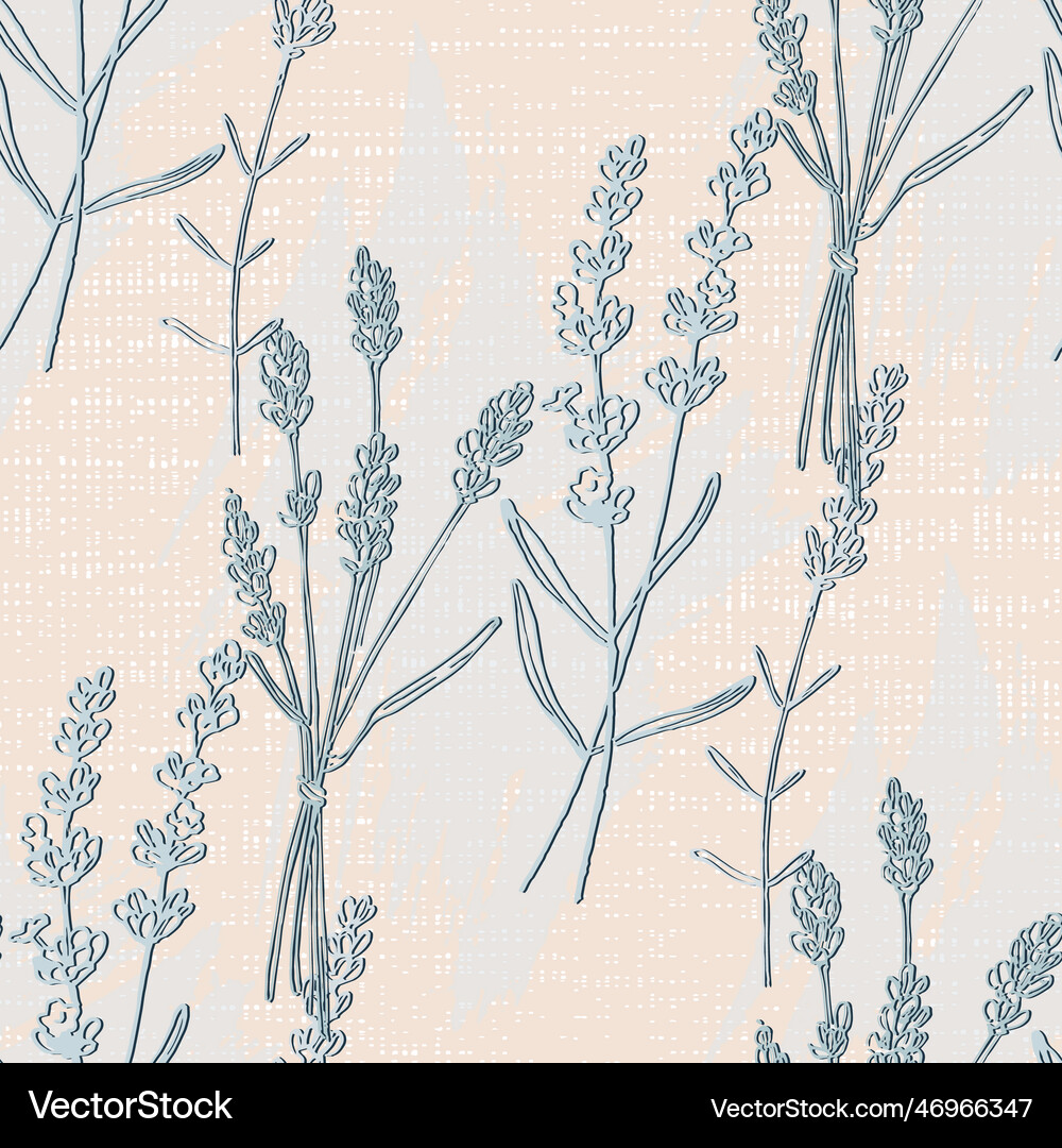 Lavender seamless pattern Royalty Free Vector Image