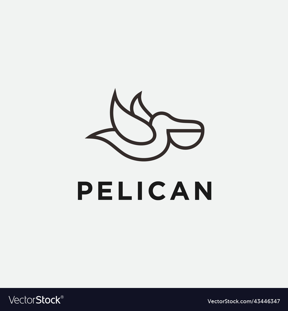 Pelican logo design