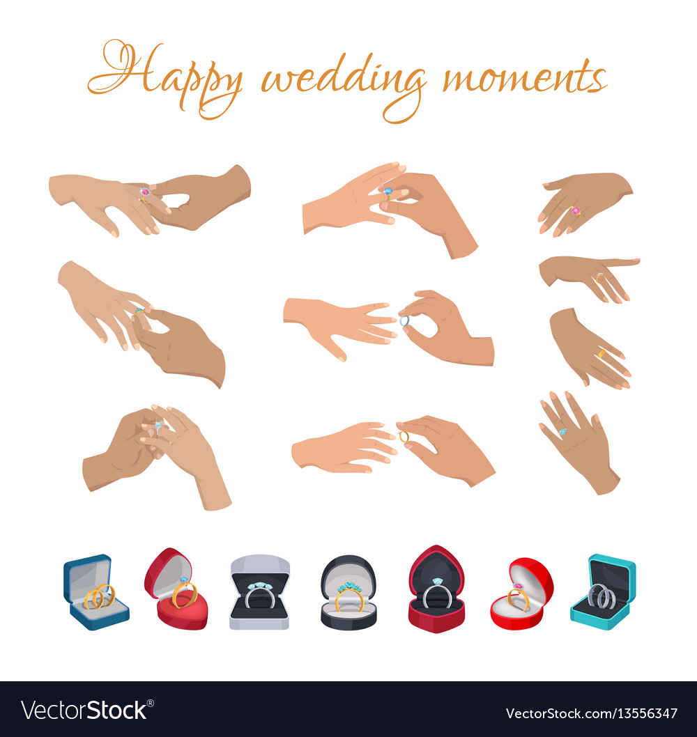 Hochzeit Ringe auf Finger - Celebration Collection