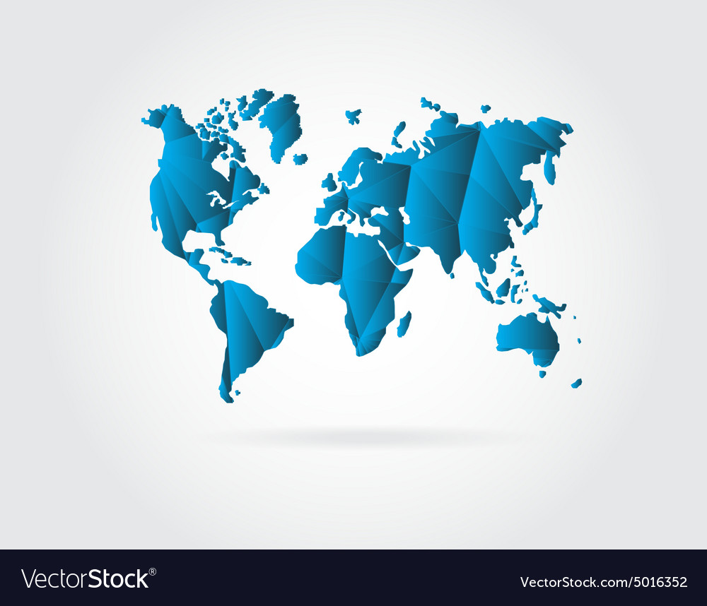Abstract background with a map of the world