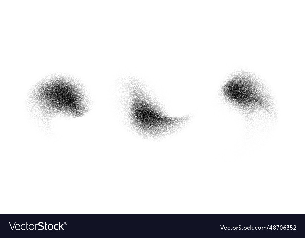 Abstract fluid stippled gradient elements noise vector image Abstract fluid stippled gradient elements noise