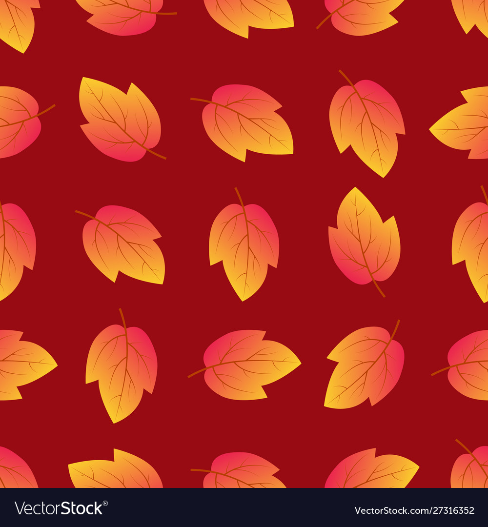 Autumn seamless background with maple leaves