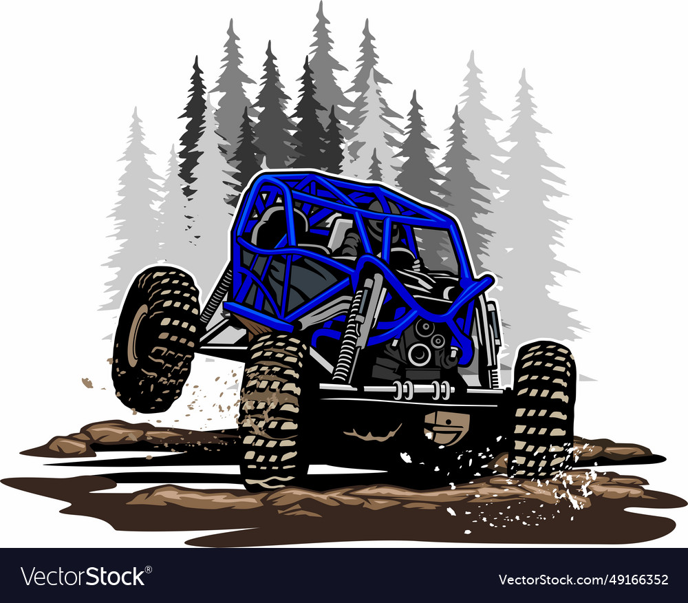 Buggy utv offroading social club logo design