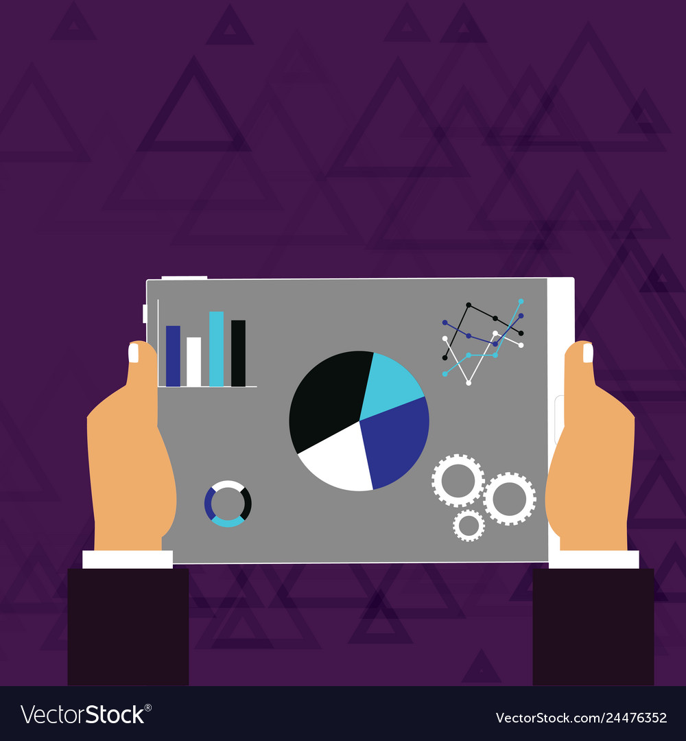 Businessman hands holding tablet with search