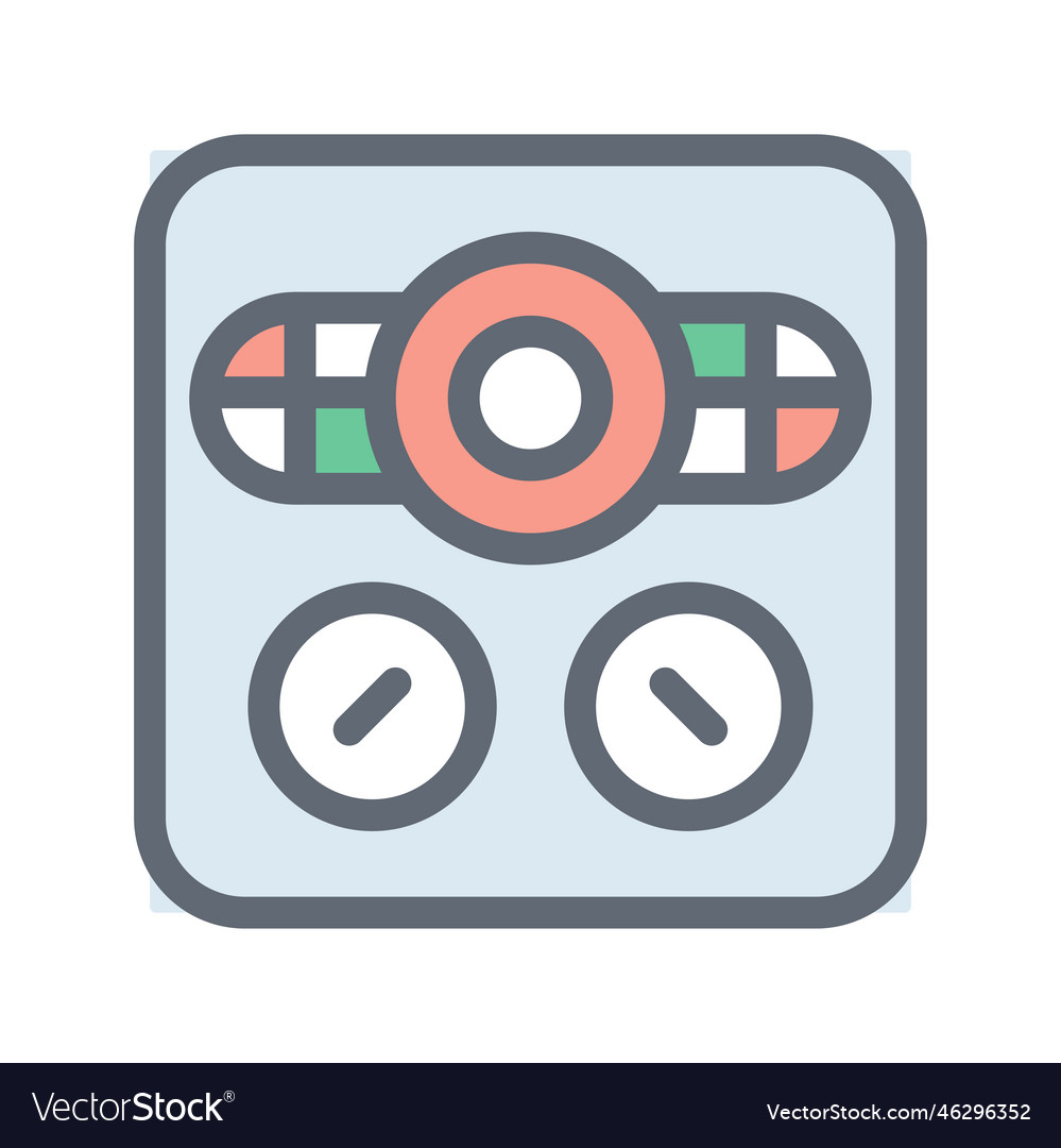 Buttons panel fill outline icons simple