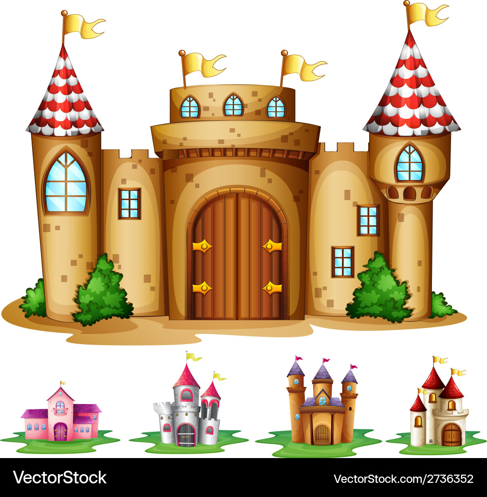 Castles Royalty Free Vector Image - VectorStock