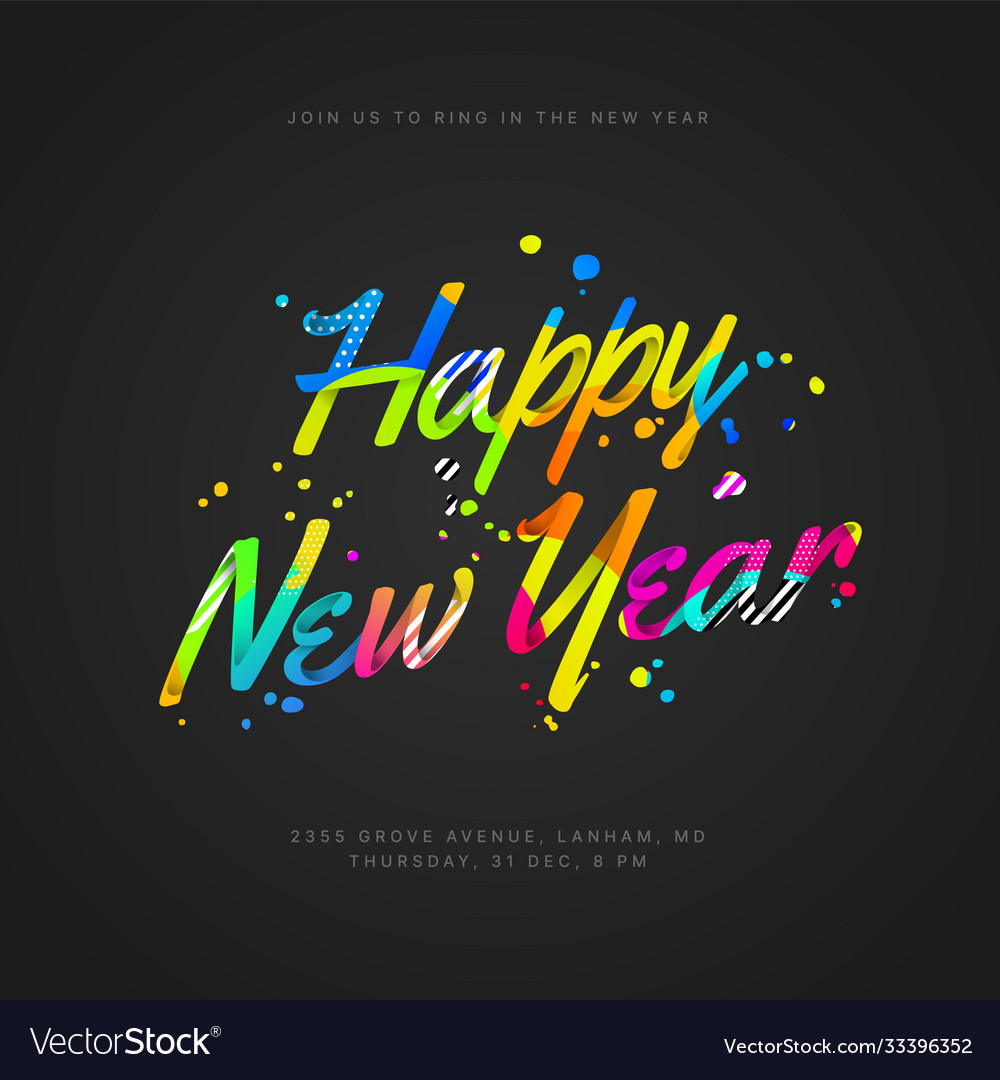 Happy new year 2021 and merry christmas layout Vector Image