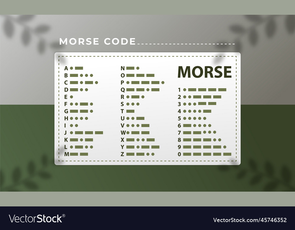 International morse code suitable for learning
