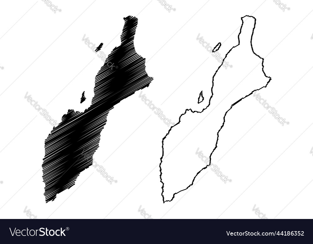 Masirah Insel Sultanat von oman indischen Ozean Karte