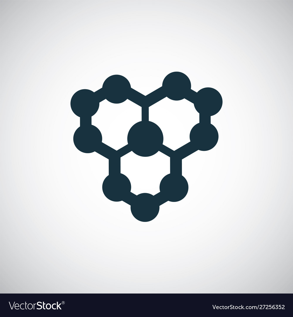 Molecule icon for web and ui on white background