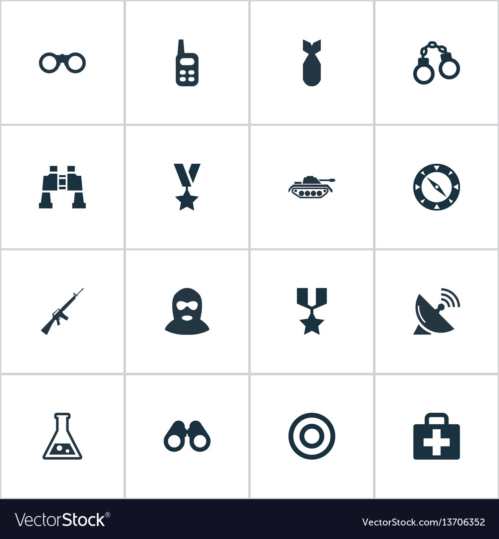 Set of simple terror icons