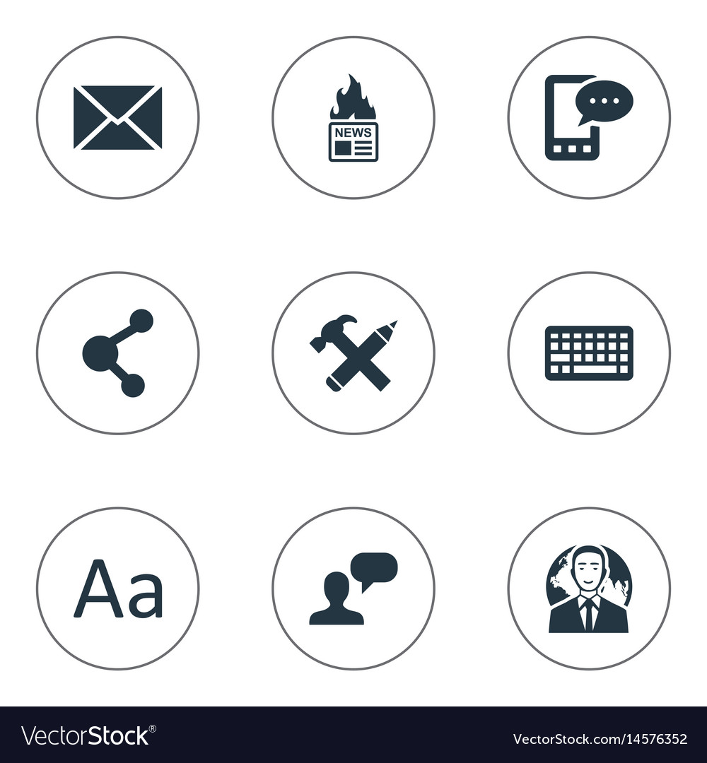 Set of simple user icons
