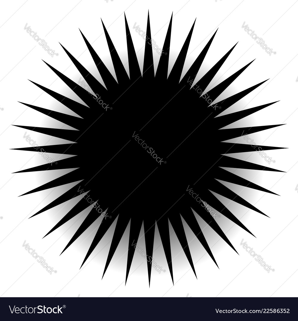 Spiky pointed shape with blank space vector image Spiky pointed shape with blank space