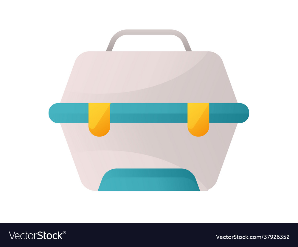 Tool box utensil single isolated icon with smooth vector image Tool box utensil single isolated icon with smooth