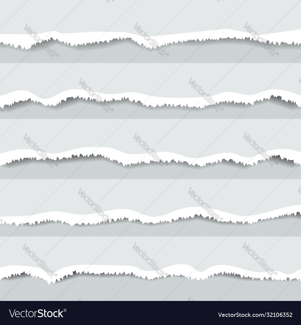 Torn edges paper pattern vector image Torn edges paper pattern