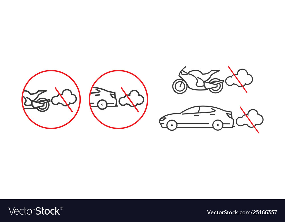 Before refueling switch engine off set Royalty Free Vector