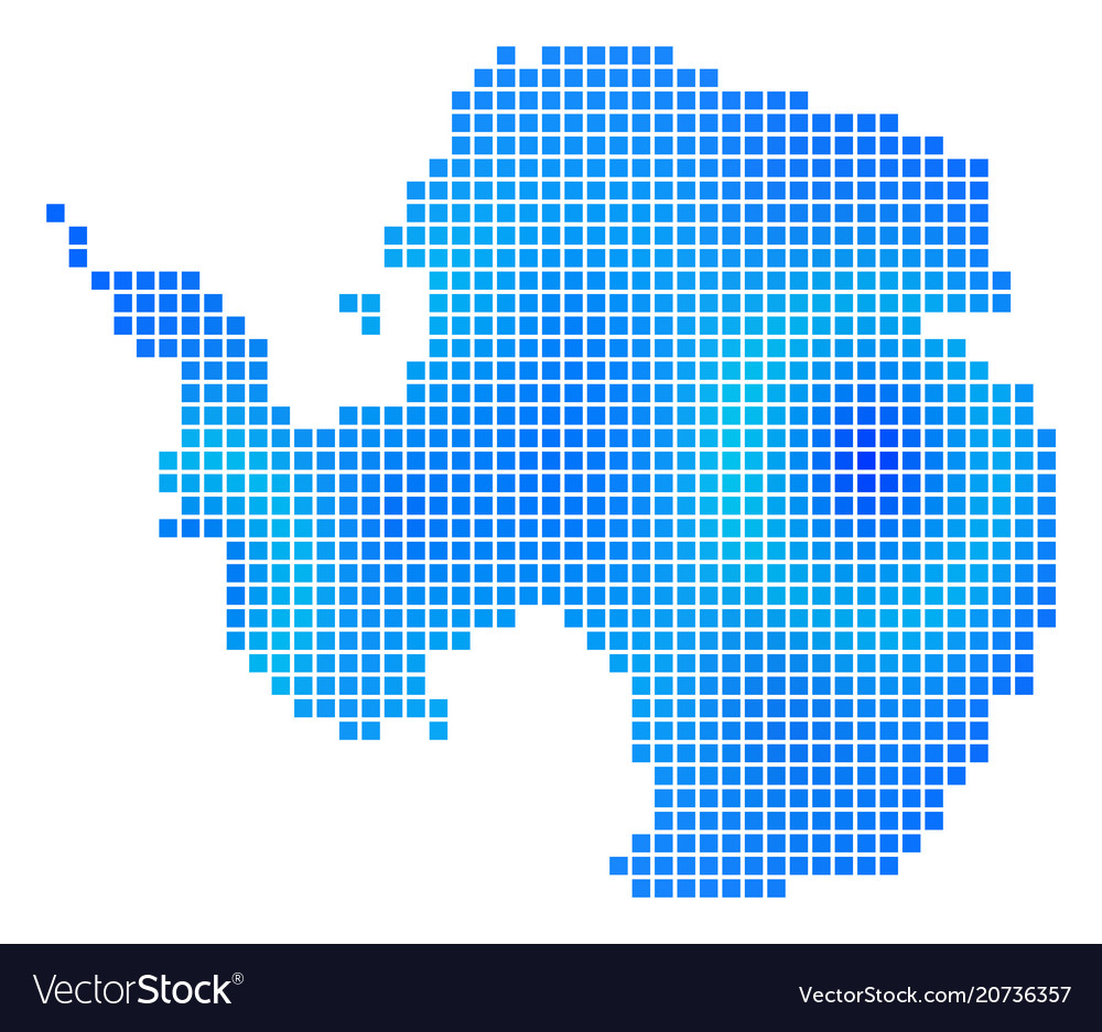 Blue dot antarctica map