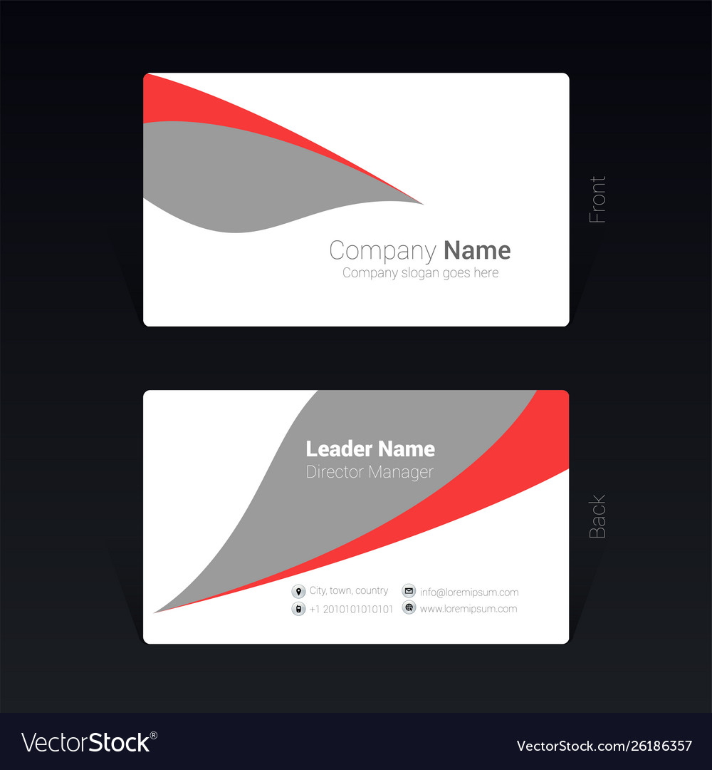 Business card design concept